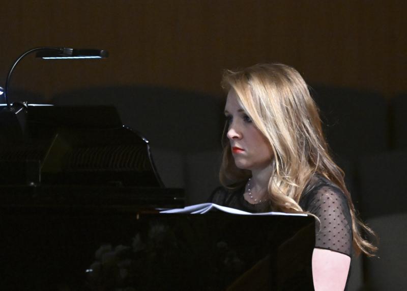 Sarah Rose, assistant director and piano accompanist.